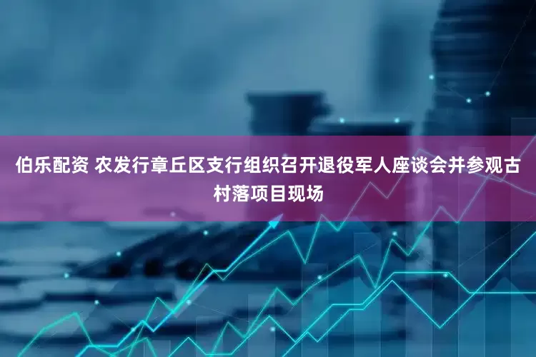 伯乐配资 农发行章丘区支行组织召开退役军人座谈会并参观古村落项目现场