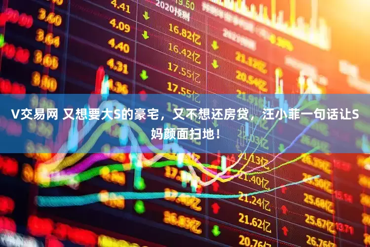 V交易网 又想要大S的豪宅，又不想还房贷，汪小菲一句话让S妈颜面扫地！