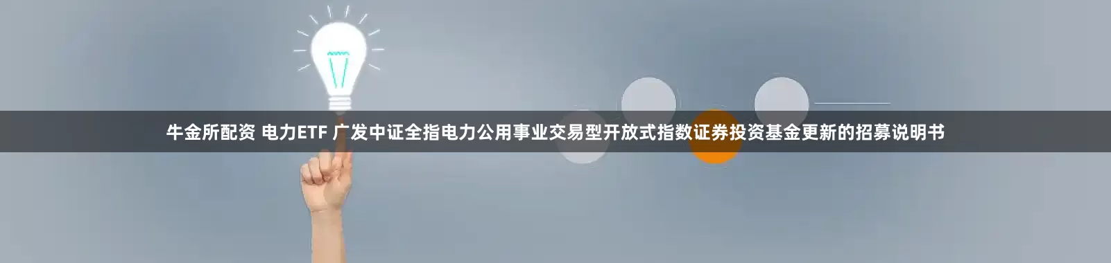 牛金所配资 电力ETF 广发中证全指电力公用事业交易型开放式指数证券投资基金更新的招募说明书